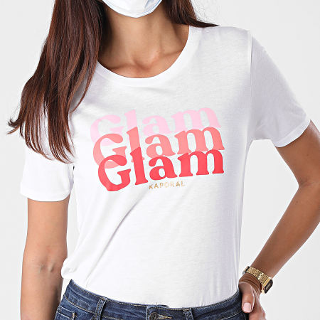 Kaporal - Tee Shirt Femme Blam Blanc