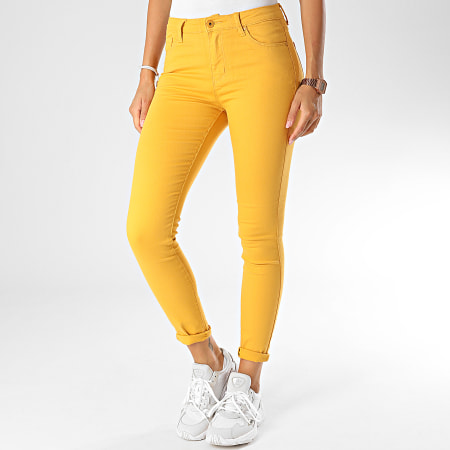 Girls Outfit - Jean Skinny Femme G2107 Jaune
