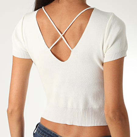 Girls Outfit - Top Crop Femme C-2135 Blanc