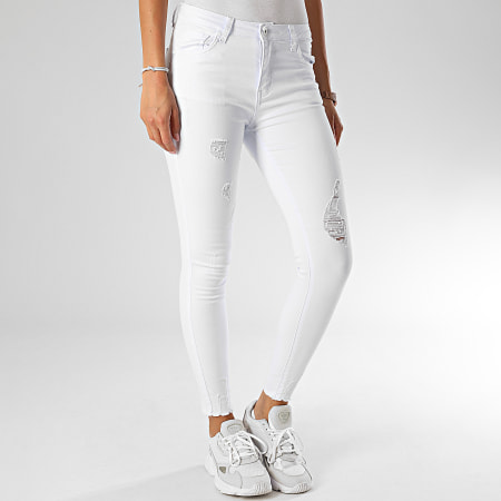 Girls Outfit - Jean Skinny Femme A2015 Blanc