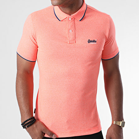 Superdry - Polo Manches Courtes Poolside Peche