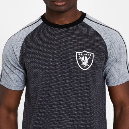 New Era - Tee Shirt Raglan 12369692 Oakland Raiders Grios Anthracite