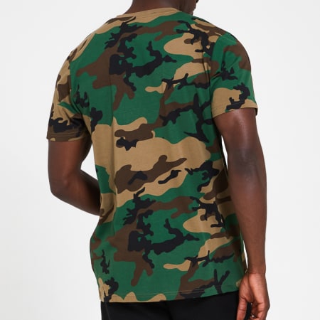 New Era - Tee Shirt Camo 12369795 Los Angeles Lakers Camouflage Vert Kaki