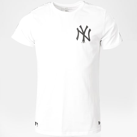 New Era - Tee Shirt A Bande Taping 12369819 New York Yankees Blanc