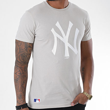 New Era - Maglietta Logo Squadra 12369829 New York Yankees Beige
