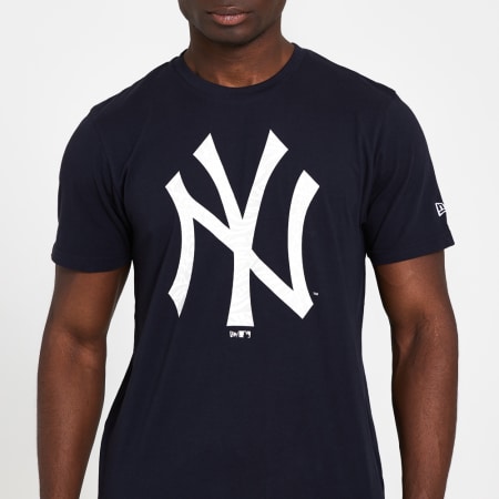 New Era - Tee Shirt Print Infill 12369839 New York Yankees Bleu Marine