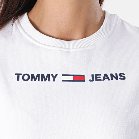 Tommy Hilfiger - Sweat Crewneck Femme Logo 7976 Blanc