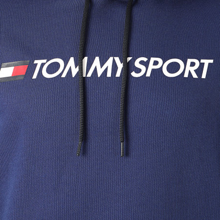 Tommy Hilfiger - Sweat Capuche Chest Logo 0363 Bleu Marine