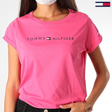 Tommy Hilfiger - Tee Shirt Femme UW0UW01618 Rose