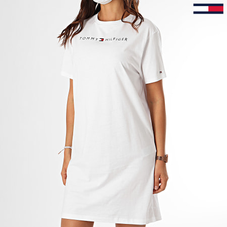 Tommy Hilfiger - Tee Shirt Robe Femme 1639 Blanc
