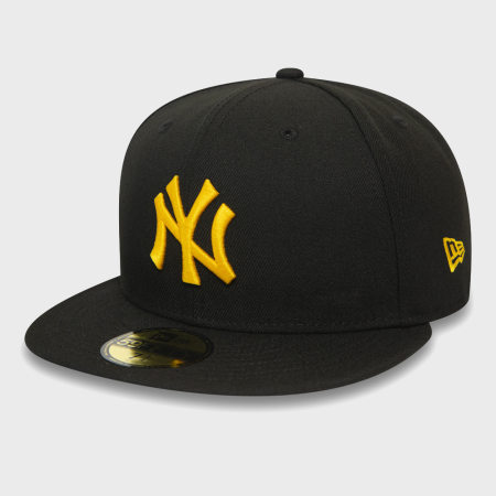 New Era - Casquette Fitted 59Fifty League Essential 12381072 New York Yankees Noir Jaune