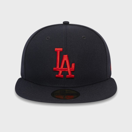 New Era - Casquette Fitted 59Fifty League Essential 12381074 Los Angeles Dodgers Bleu Marine Rouge
