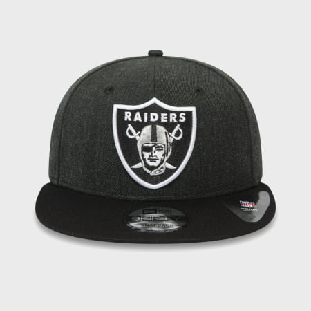 New Era - Casquette Snapback 9Fifty Heather Crown 12381125 Oakland Raiders Gris Anthracite