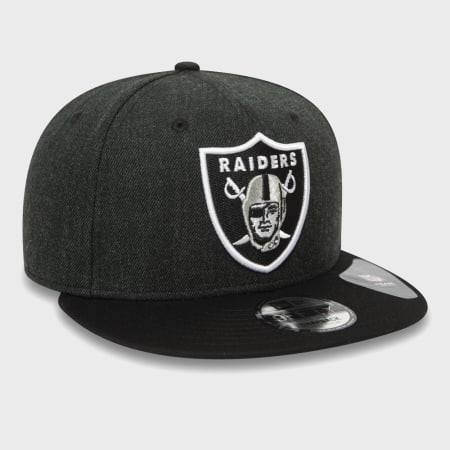 New Era - Casquette Snapback 9Fifty Heather Crown 12381125 Oakland Raiders Gris Anthracite