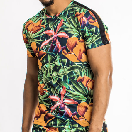 NI by Ninho - Tee Shirt Hawai Floral Vert