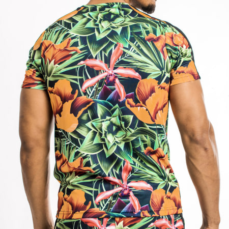 NI by Ninho - Tee Shirt Hawai Floral Vert