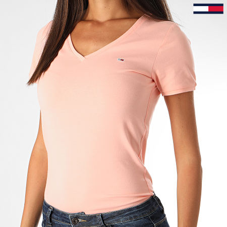 Tommy Jeans - Tee Shirt Femme 8302 Rose