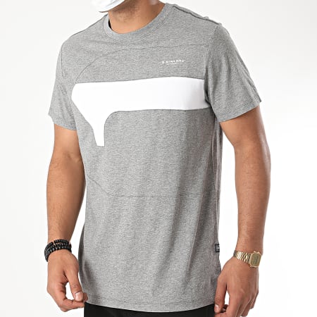 G-Star - Tee Shirt One Cut And Sewn D17123 Gris Chiné
