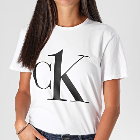 Calvin Klein - Tee Shirt Femme 6436 Blanc