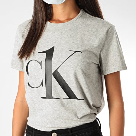 Calvin Klein - Tee Shirt Femme 6436 Gris Chiné