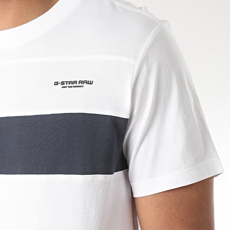 G-Star - Tee Shirt One Cut And Sewn D17123 Blanc