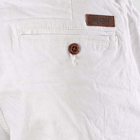Indicode Jeans - Short Chino Conor Blanc