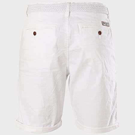 Indicode Jeans - Short Chino Conor Blanc