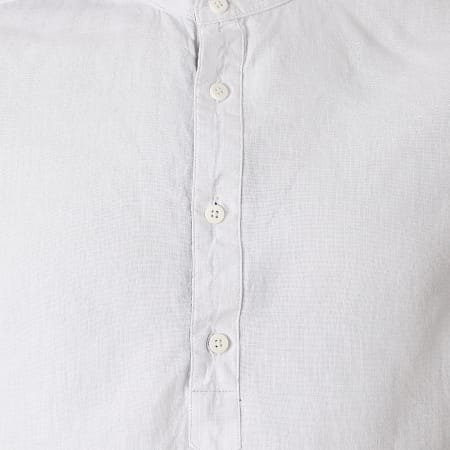 Indicode Jeans - Chemise Manches Courtes Mao 20-082S20 Blanc