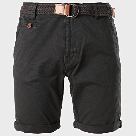 Indicode Jeans - Short Chino Conor Noir