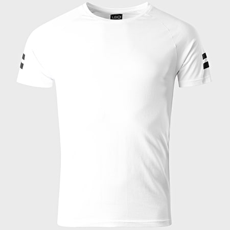 LBO - Camiseta raglán con rayas 1104 Blanco