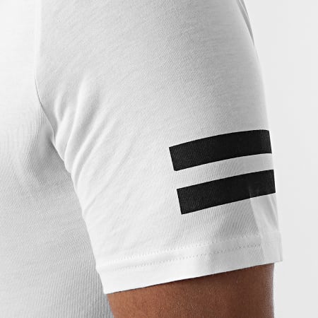 LBO - Camiseta raglán con rayas 1104 Blanco