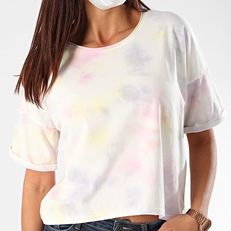 Only - Tee Shirt Femme Zoey Life 15200877 Blanc
