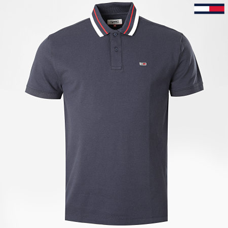 Tommy Jeans - Polo Manches Courtes Classics Tipped 7195 Bleu Marine