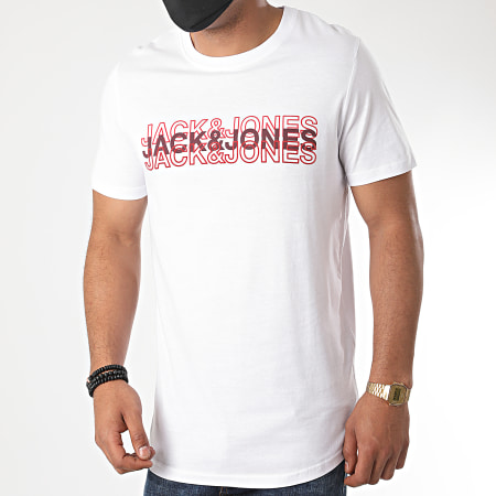 Jack And Jones - Tee Shirt Blane 12171464 Blanc