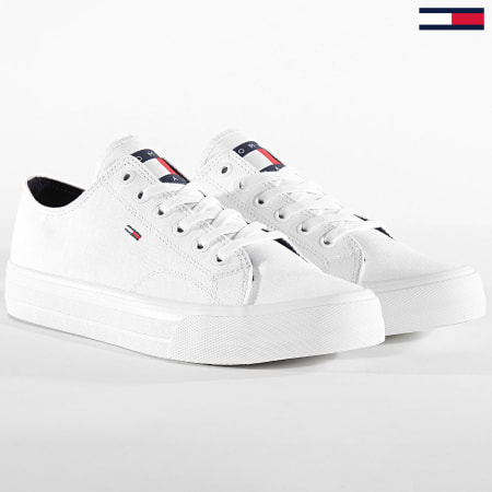 Tommy Jeans - Baskets Long Lace Up 0486 Blanc