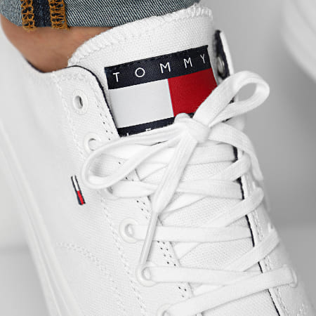 Tommy Jeans - Baskets Long Lace Up 0486 Blanc