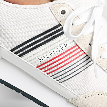 Tommy Hilfiger - Baskets Corporate Material Mix 2835 Blanc