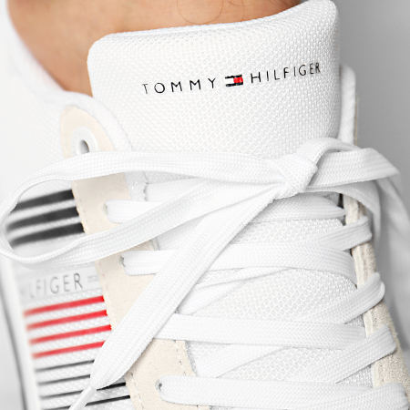 Tommy Hilfiger - Baskets Corporate Material Mix 2835 Blanc