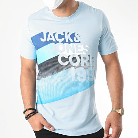 Jack And Jones - Tee Shirt Logo 12172273 Bleu Ciel