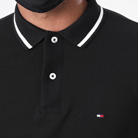 Tommy Hilfiger - Polo Manches Courtes Basic Tipped 0768 Noir