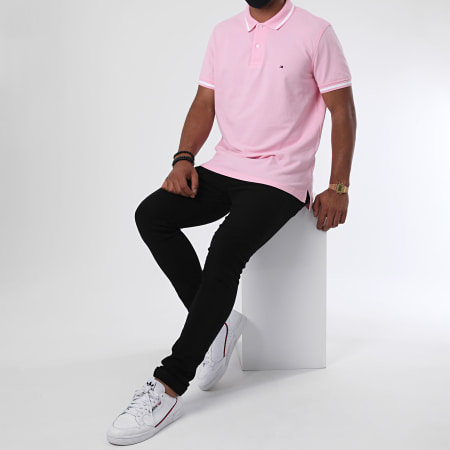 Tommy Hilfiger - Polo Manches Courtes Basic Tipped 0768 Rose