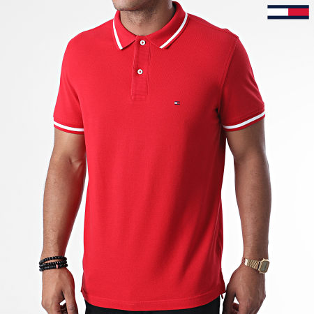 Tommy Hilfiger - Polo Manches Courtes Basic Tipped 0768 Rouge