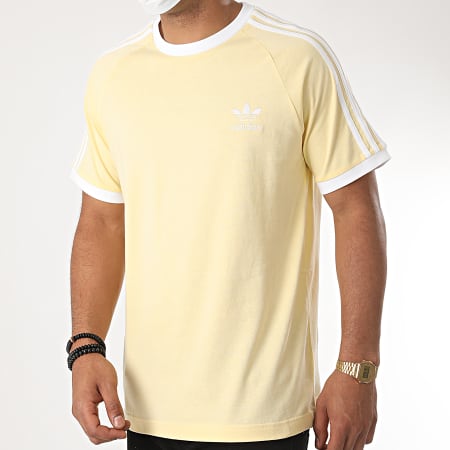 Adidas Originals - Tee Shirt 3 Stripes FM3777 Jaune