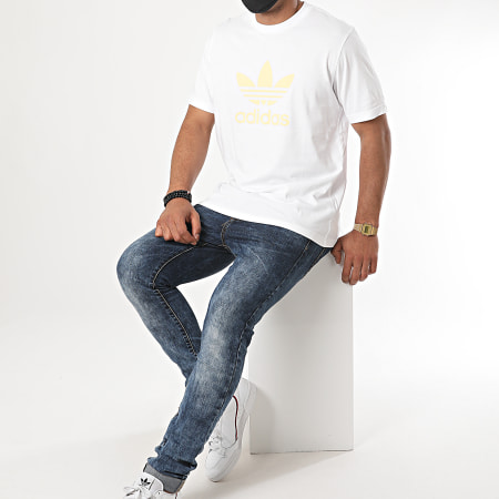Adidas Originals - Tee Shirt Trefoil FM3790 Blanc