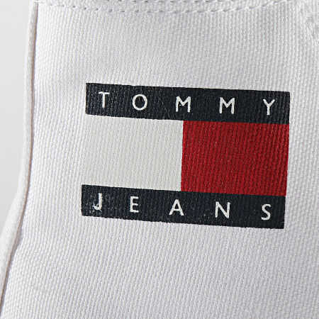 Tommy Jeans - Baskets Montantes Femme Mid Cut Lace Up 0937 White