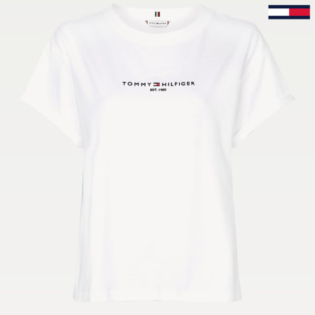 Tommy Hilfiger - Tee Shirt Femme Essential 8325 Blanc