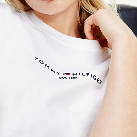 Tommy Hilfiger - Tee Shirt Femme Essential 8325 Blanc
