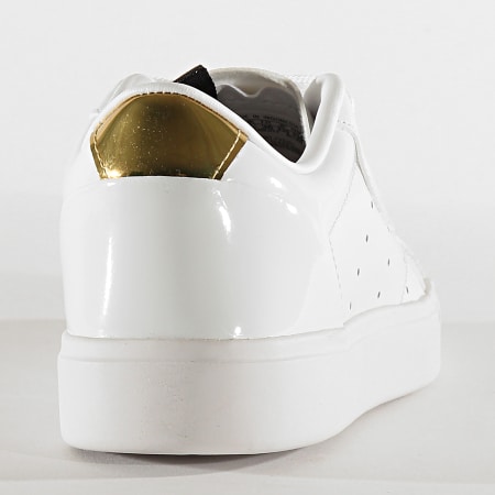 Adidas Originals - Baskets Femme Sleek FV3395 Cloud White Crystal White Gold Metallic