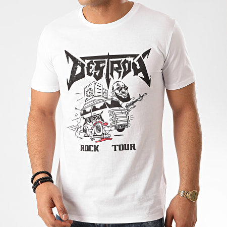 Neochrome - Camiseta Destroy blanca