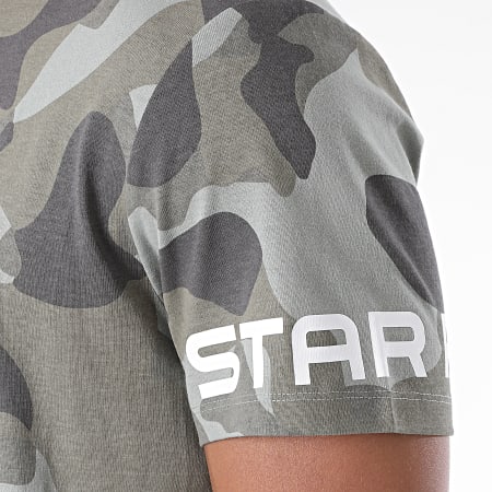 G-Star - Tee Shirt Camouflage D17148 Vert Kaki